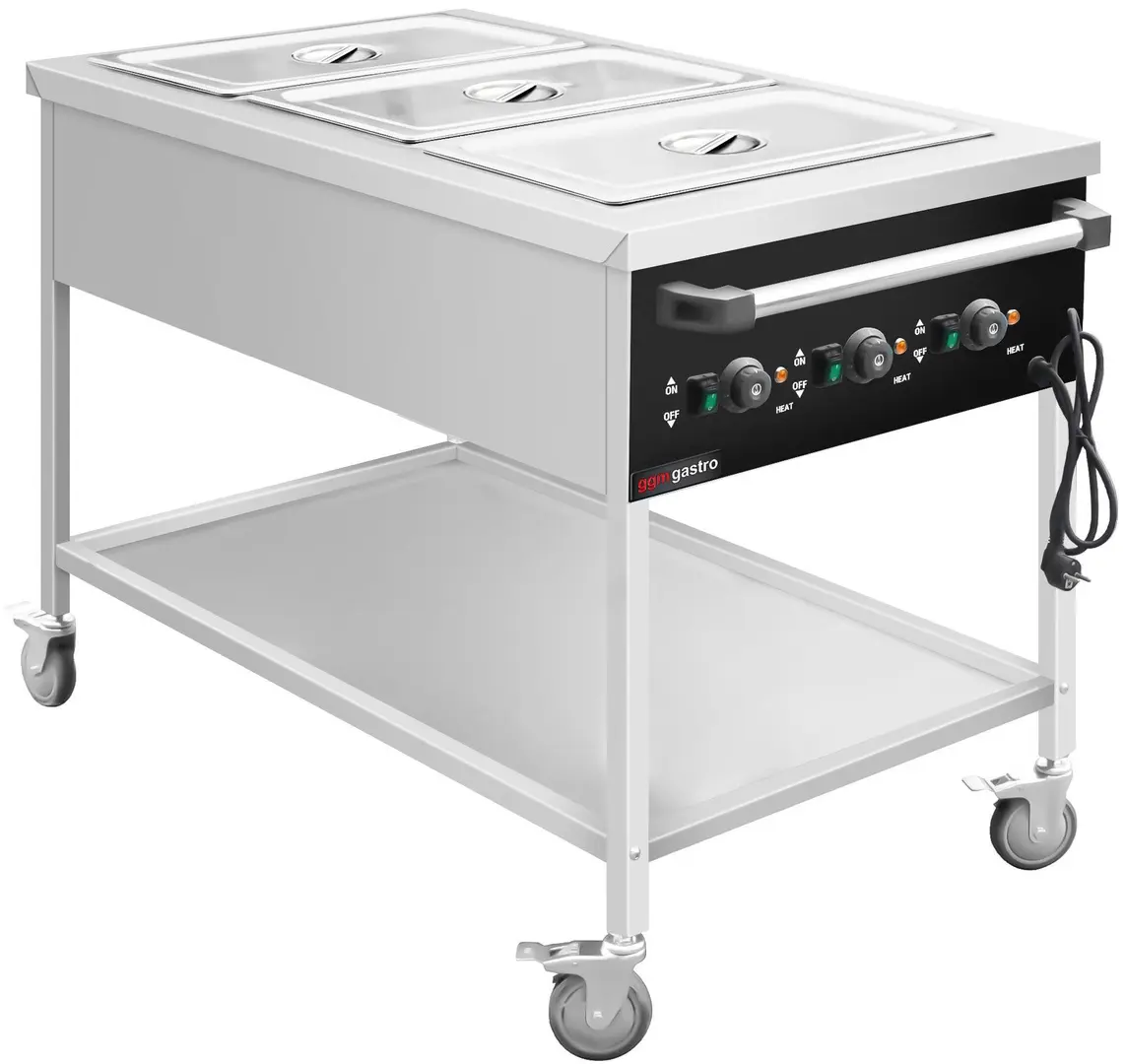 Carucior cald GGM Gastro TWK1760TD (Inox/Black)