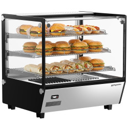 Тепловая витрина GGM Gastro THVNR120 (Inox/Black)
