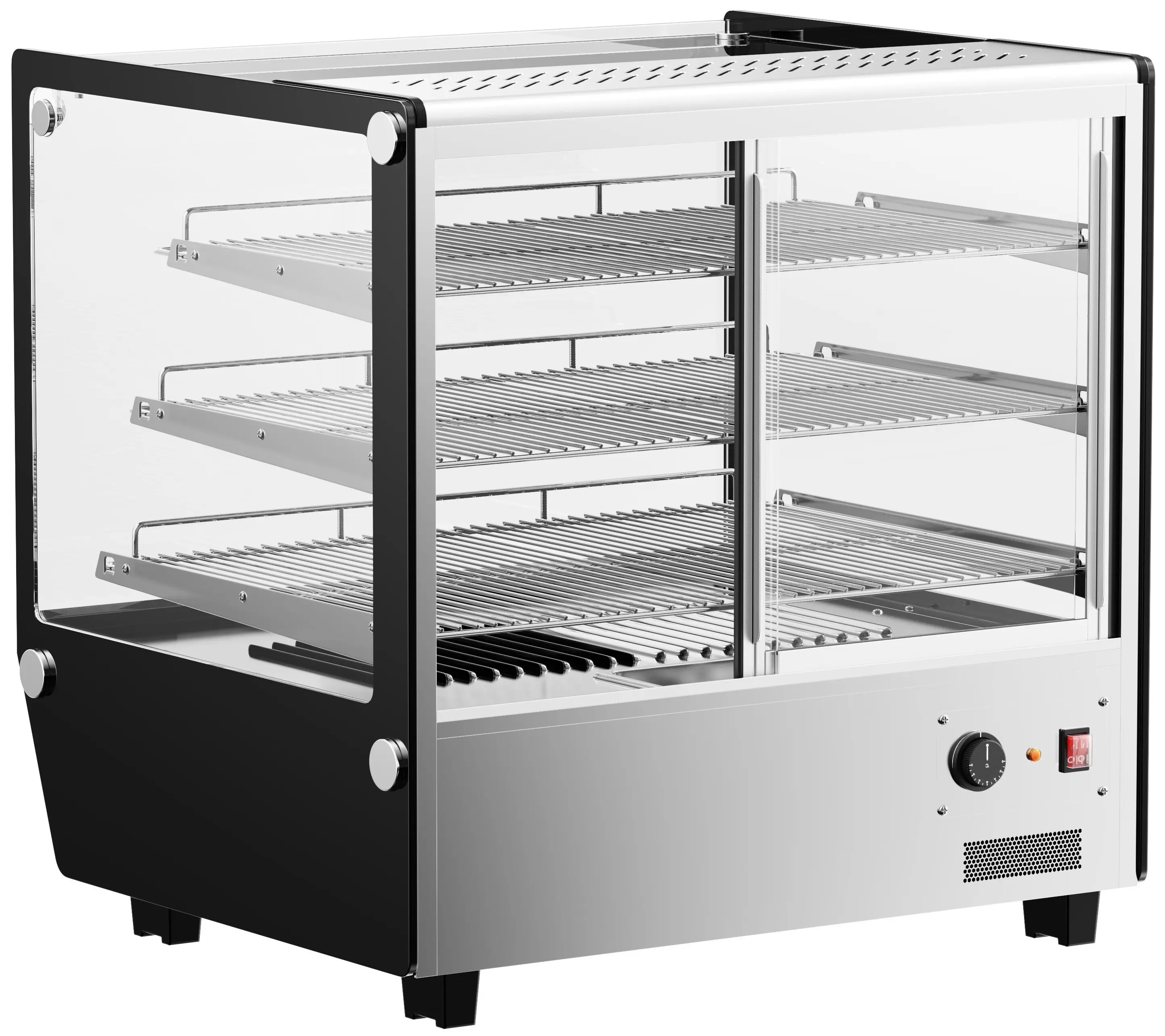 Тепловая витрина GGM Gastro THVNR120 (Inox/Black) - 4