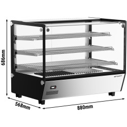 Тепловая витрина GGM Gastro THVNR160 (Inox/Black) Thumb