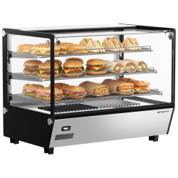 Тепловая витрина GGM Gastro THVNR160 (Inox/Black)
