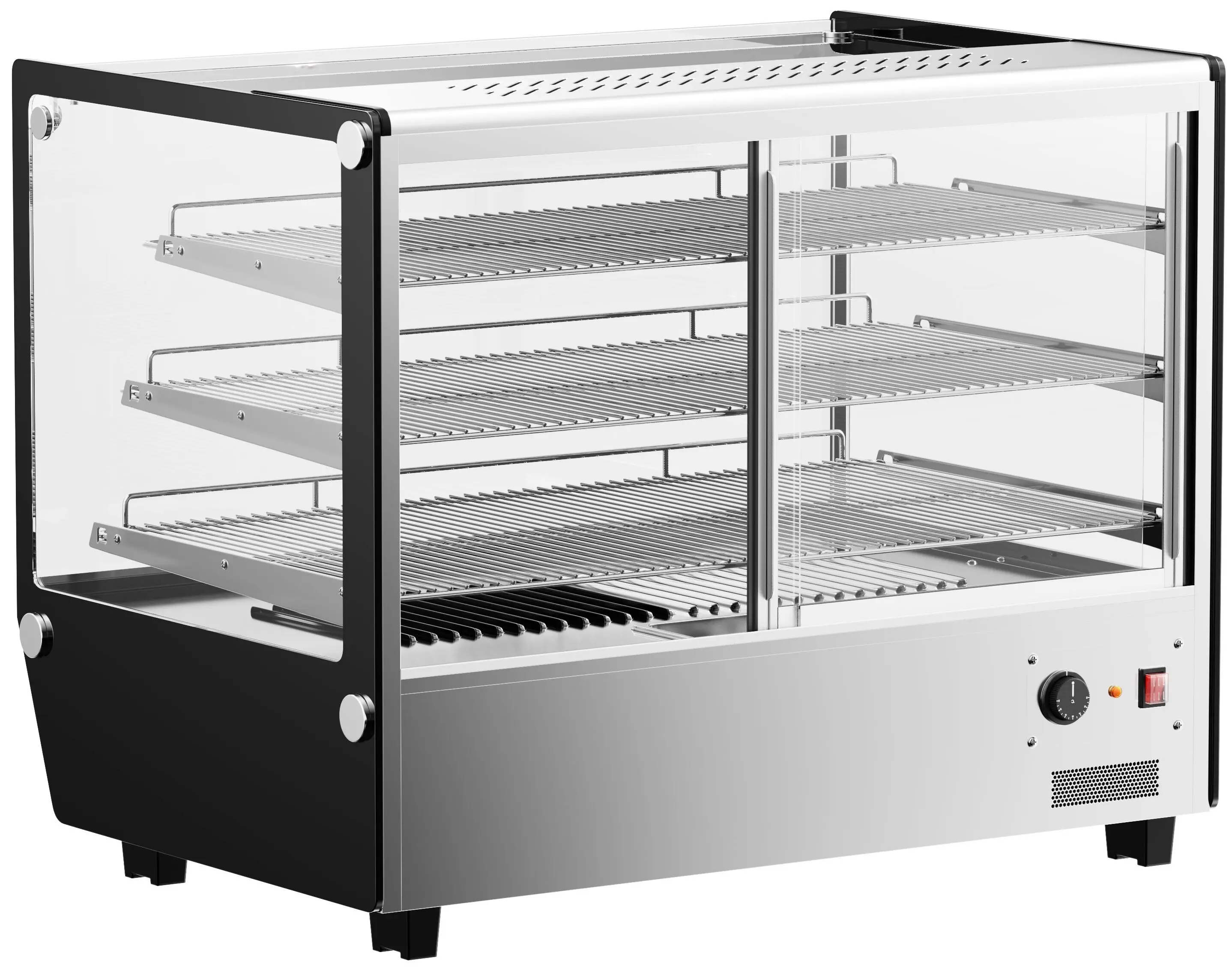 Тепловая витрина GGM Gastro THVNR160 (Inox/Black) - 4