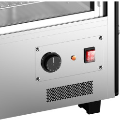 Тепловая витрина GGM Gastro THVNR160 (Inox/Black) Thumb