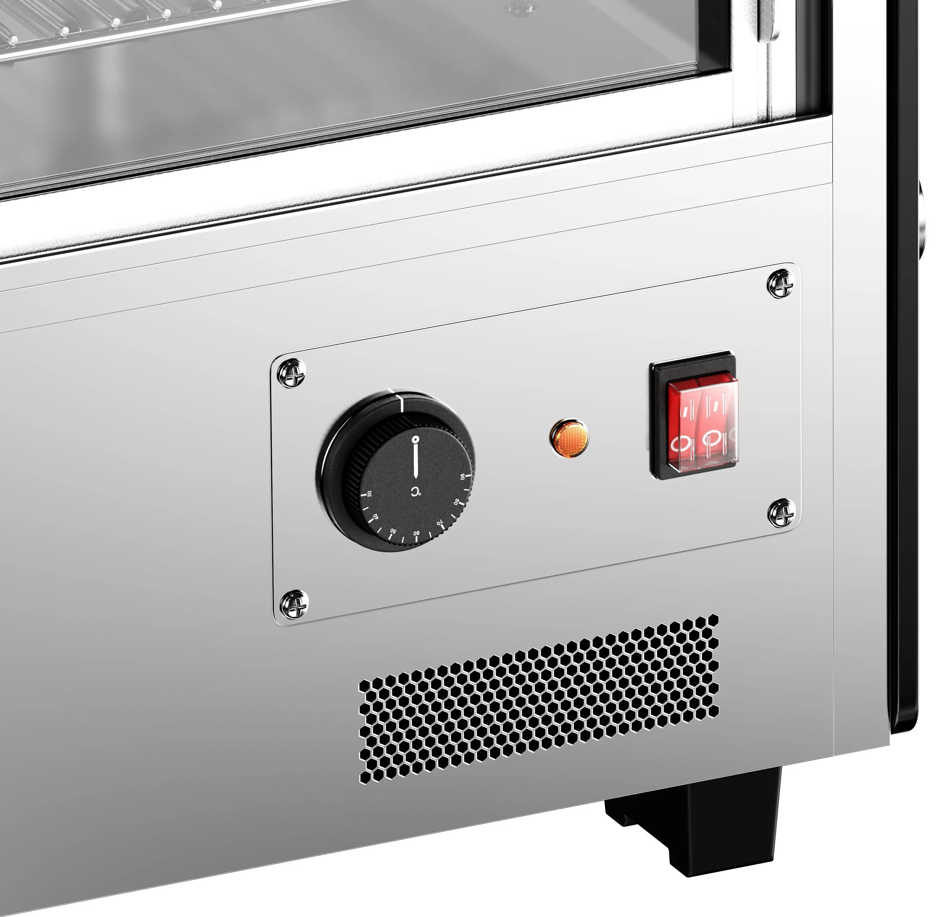 Тепловая витрина GGM Gastro THVNR160 (Inox/Black) - 5