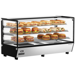 Тепловая витрина GGM Gastro THVNR200 (Inox/Black)