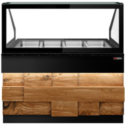 Vitrina calda GGM Gastro Toronto WVE150D (Black/Natural) Thumb
