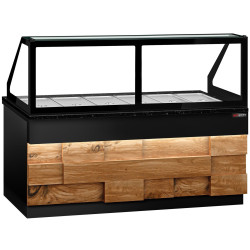 Vitrina calda GGM Gastro Toronto WVE210D (Black/Natural) Thumb