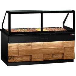 Тепловая витрина GGM Gastro Toronto WVE210D (Black/Natural)