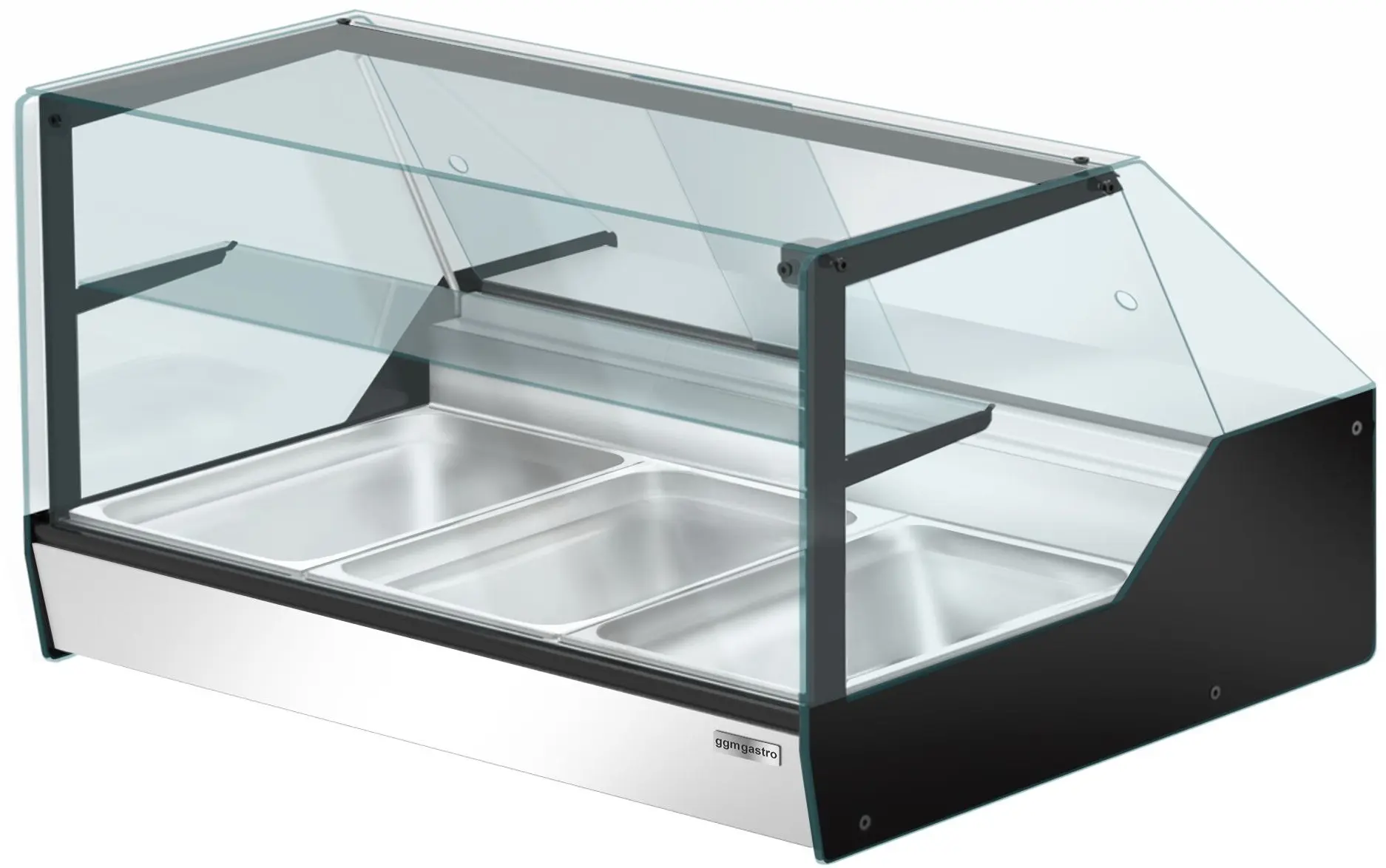 Vitrina calda GGM Gastro WHVND13 (Inox/Black) - 2