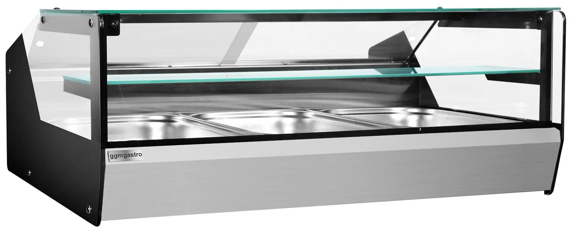 Тепловая витрина GGM Gastro WHVTC13 (Inox/Black) - 2