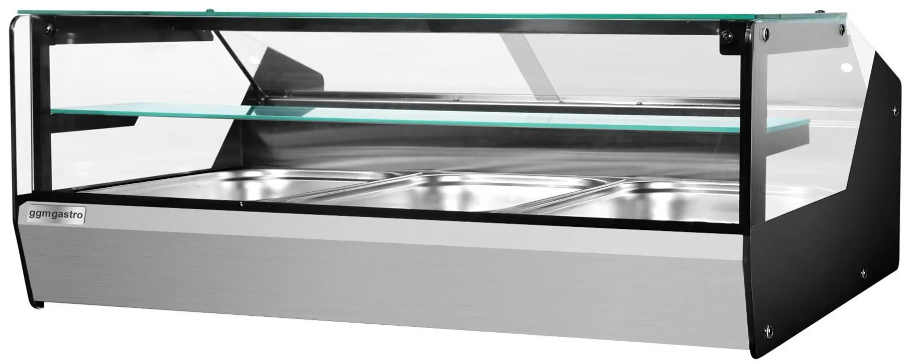 Тепловая витрина GGM Gastro WHVTC13 (Inox/Black) - 5