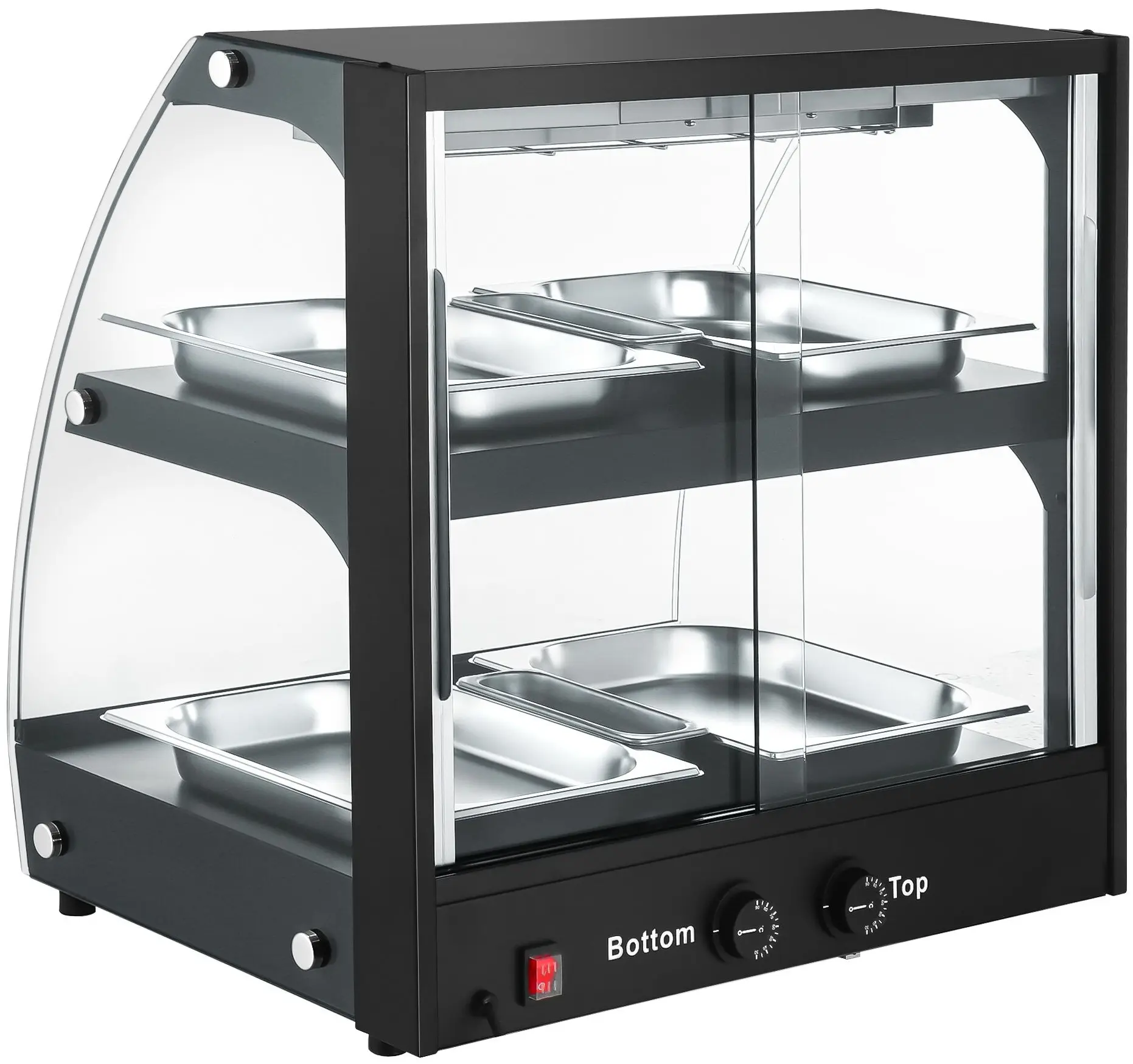 Тепловая витрина GGM Gastro WVNR652S (Black) - 5