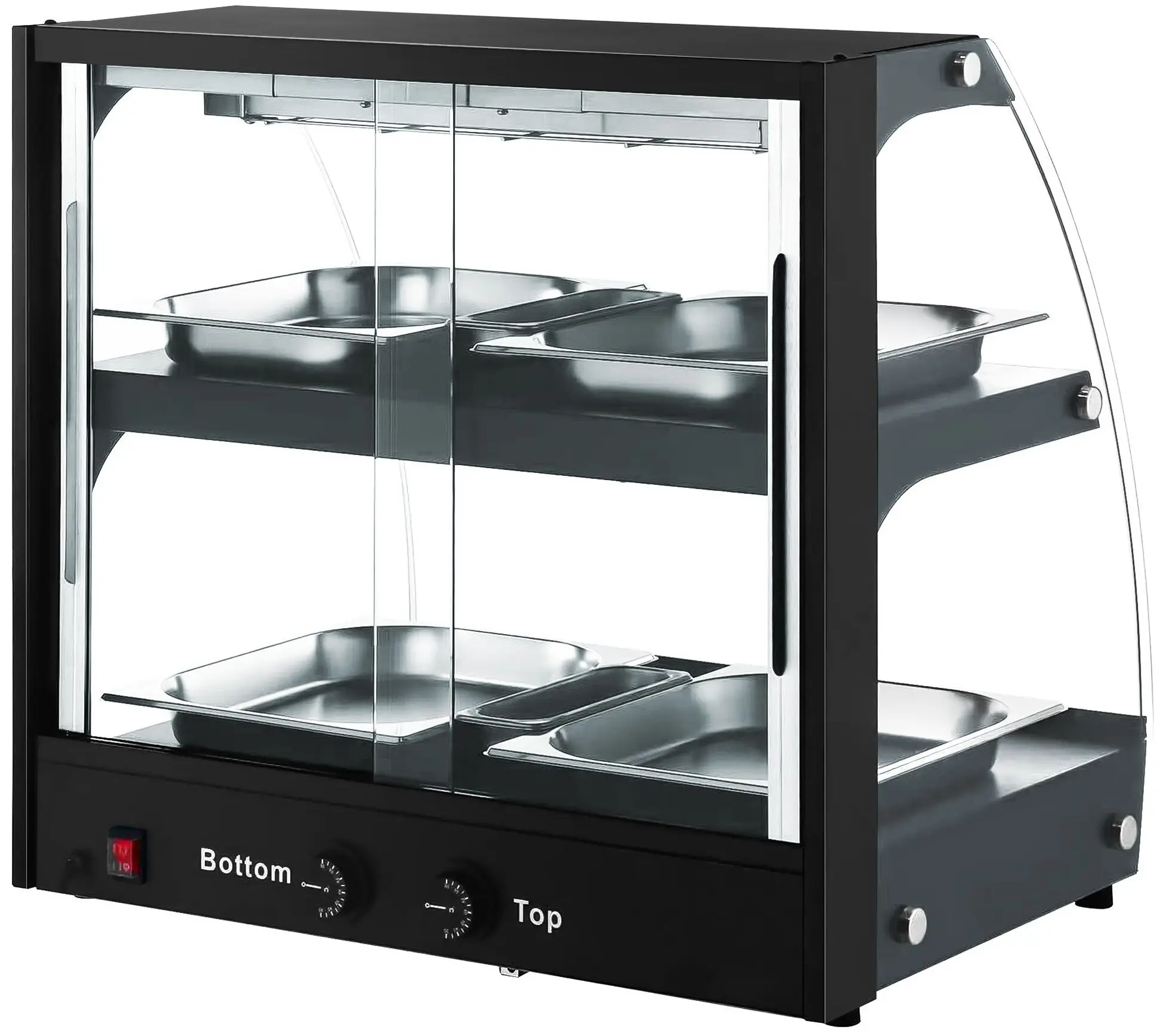 Тепловая витрина GGM Gastro WVNR652S (Black) - 6