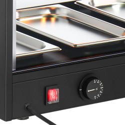 Тепловая витрина GGM Gastro WVNR652S (Black) Thumb