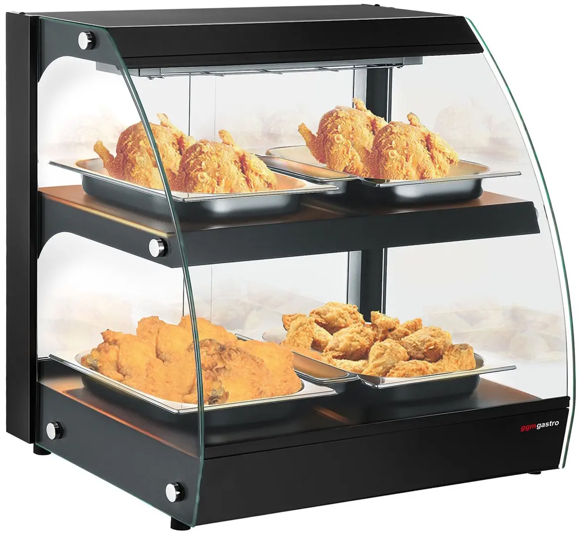 Тепловая витрина GGM Gastro WVNR652S (Black)