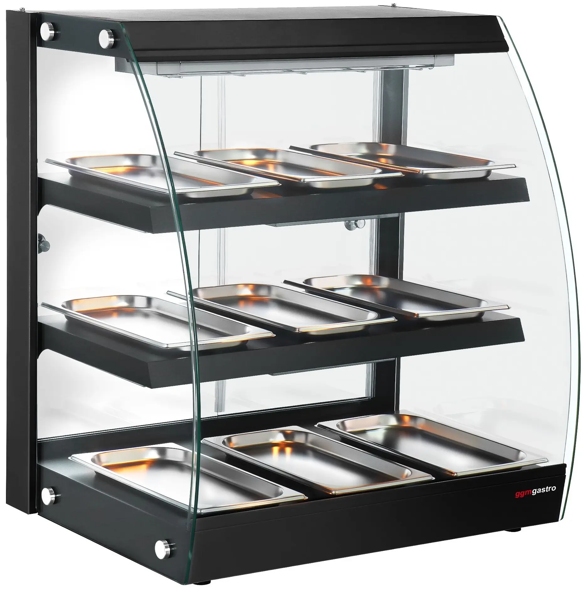 Тепловая витрина GGM Gastro WVNR653S (Black) - 2