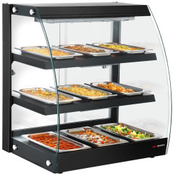 Тепловая витрина GGM Gastro WVNR653S (Black)