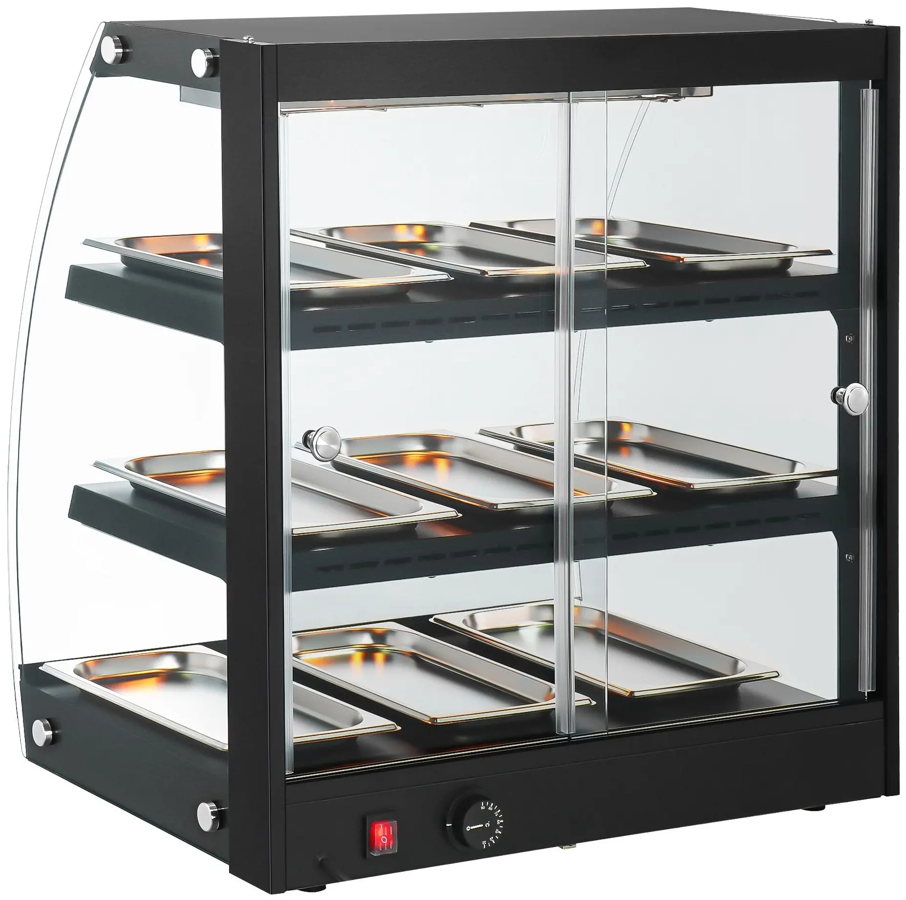 Тепловая витрина GGM Gastro WVNR653S (Black) - 5