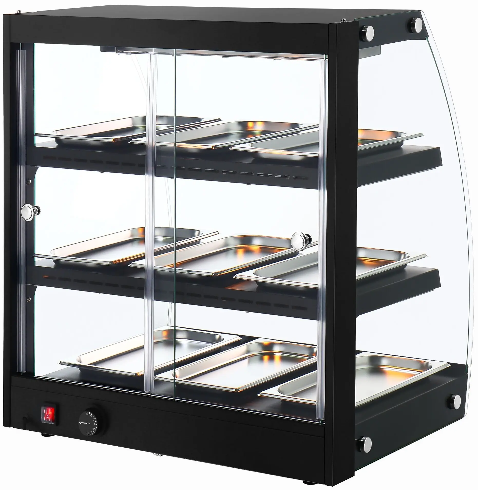 Тепловая витрина GGM Gastro WVNR653S (Black) - 6