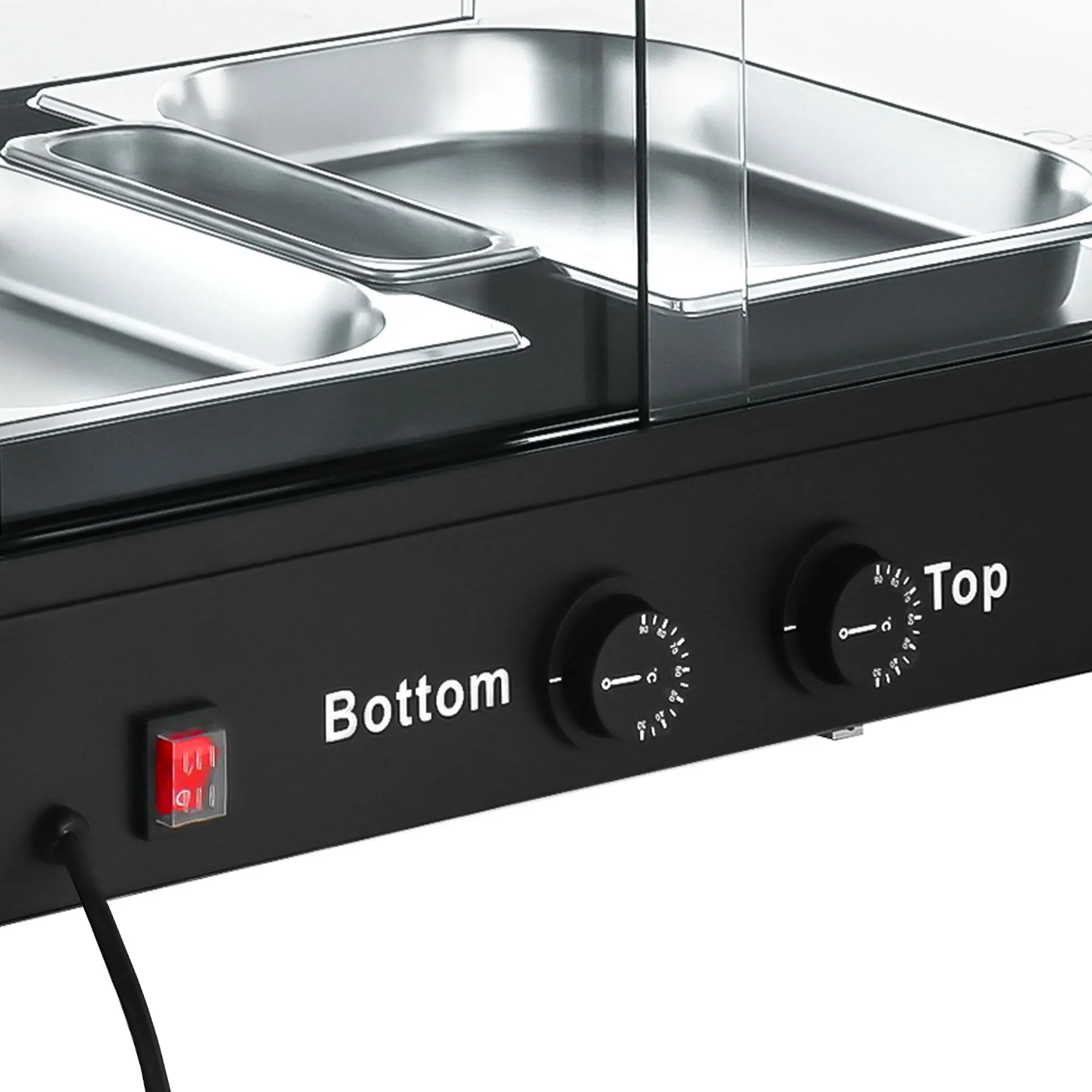 Тепловая витрина GGM Gastro WVNR653S (Black) - 8