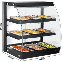 Тепловая витрина GGM Gastro WVNR653S (Black) Thumb