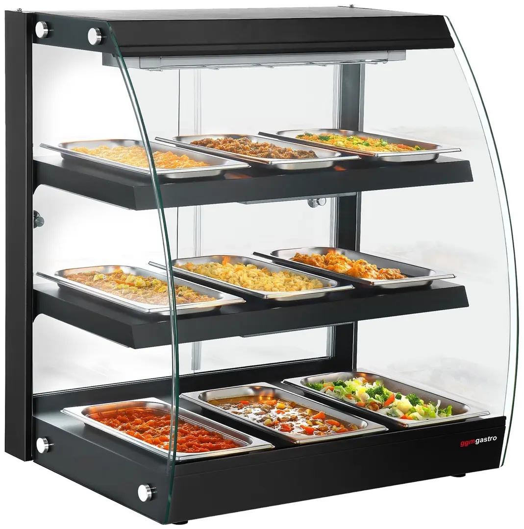 Тепловая витрина GGM Gastro WVNR653S (Black)
