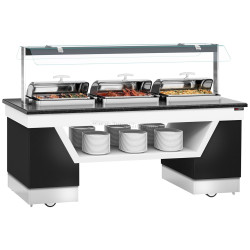 Тепловой буфет GGM Gastro Belfast WBIN2081ND (White/Black)