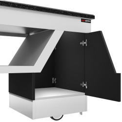 Bufet cald GGM Gastro Belfast WBIN2081ND (White/Black) Thumb