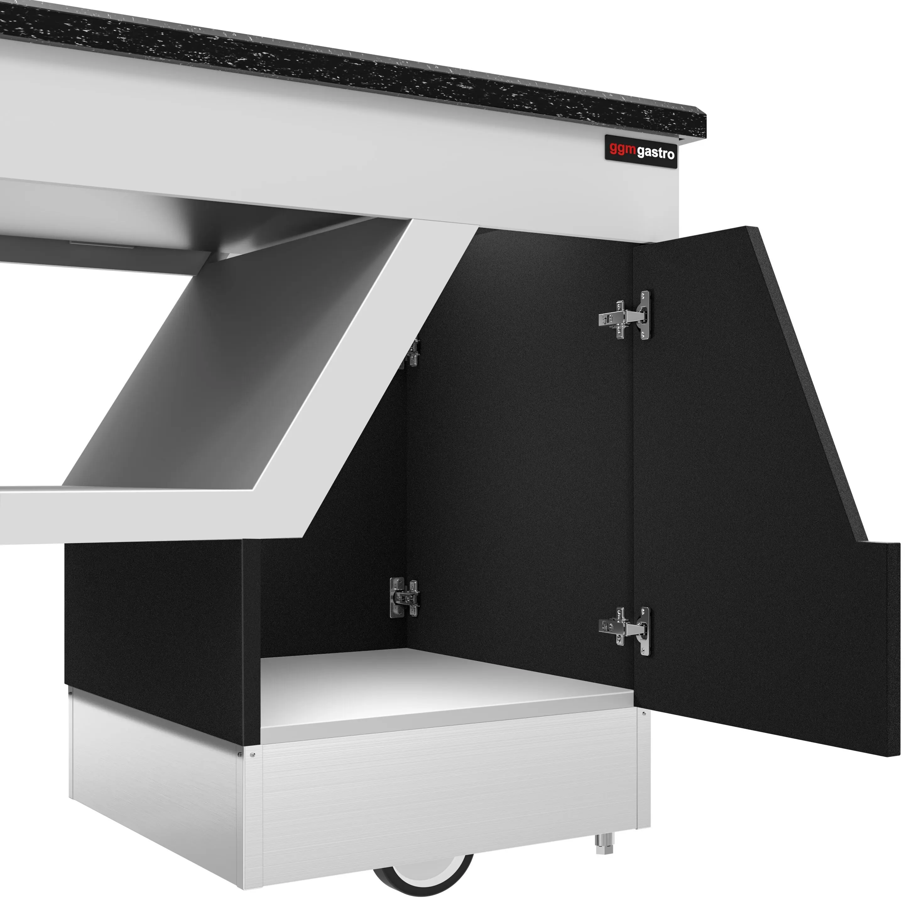 Bufet cald GGM Gastro Belfast WBIN2081ND (White/Black) - 7