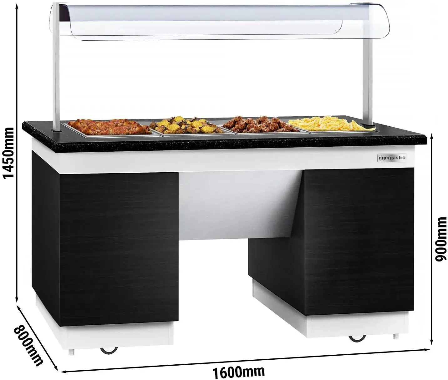 Тепловой буфет GGM Gastro Dublin BBMIN189 (Black) - 5