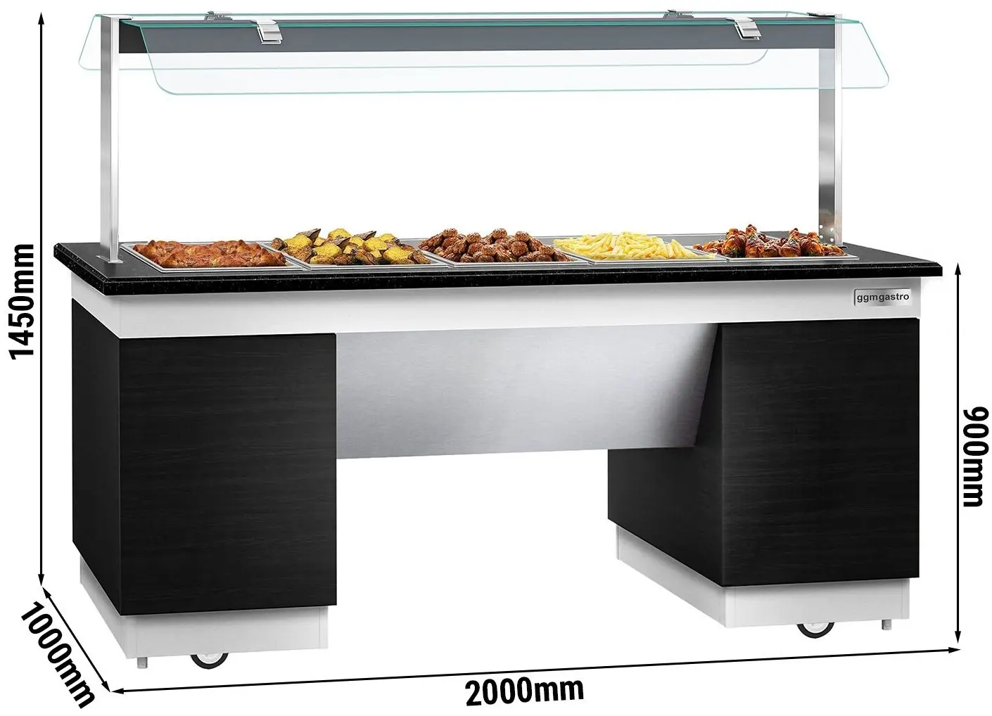Тепловой буфет GGM Gastro Dublin BBMIN219 (Black) - 8