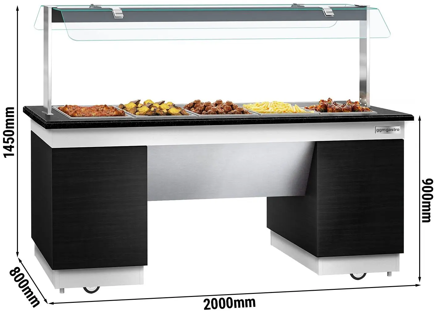 Тепловой буфет GGM Gastro Dublin BBMIN289 (Black) - 4