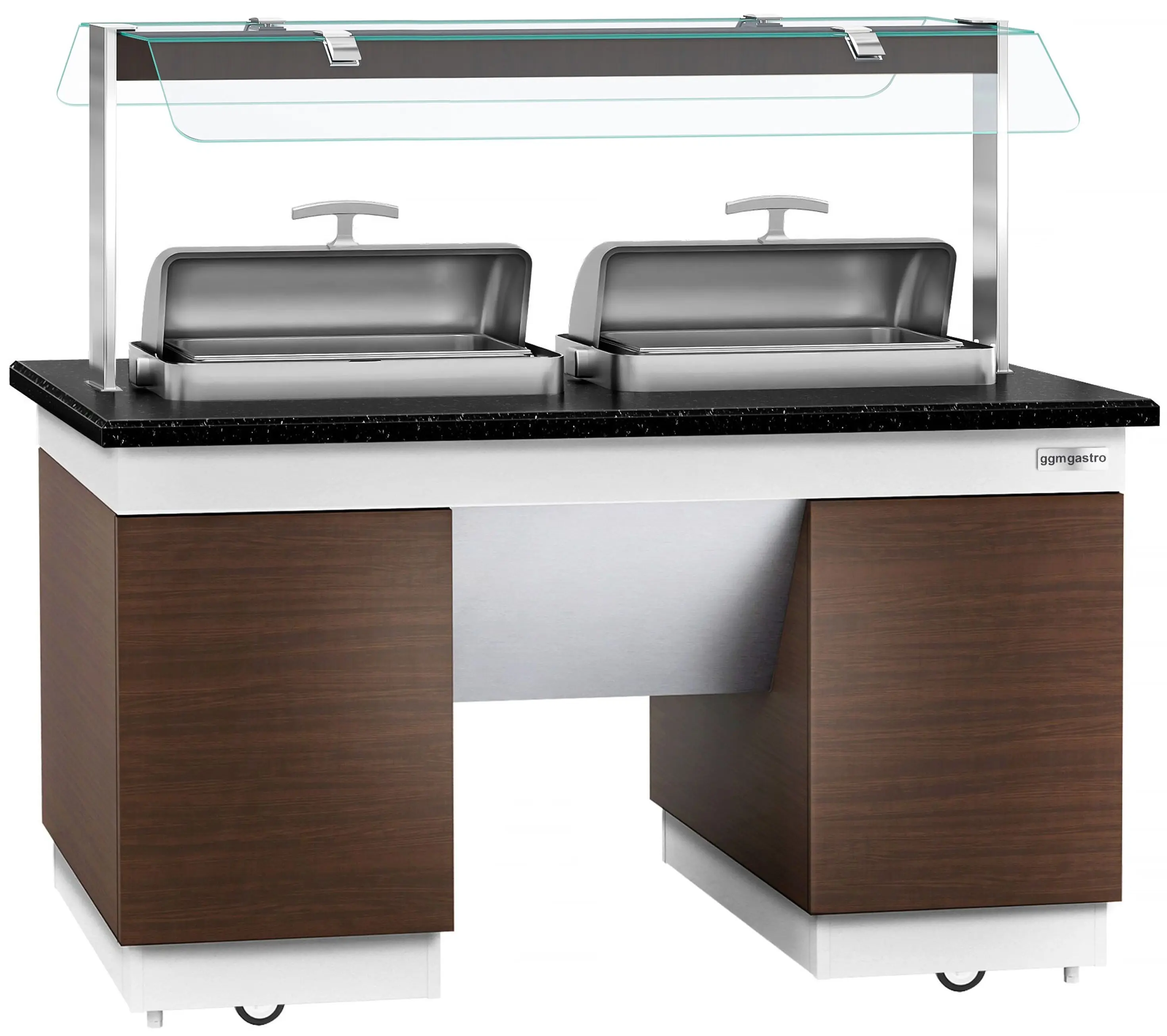 Bufet cald GGM Gastro Dublin WBIN1611 (Brown/Black) - 3