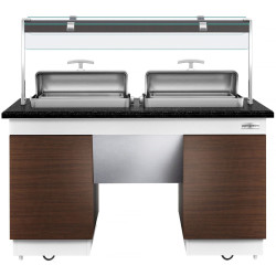 Bufet cald GGM Gastro Dublin WBIN1611 (Brown/Black) Thumb