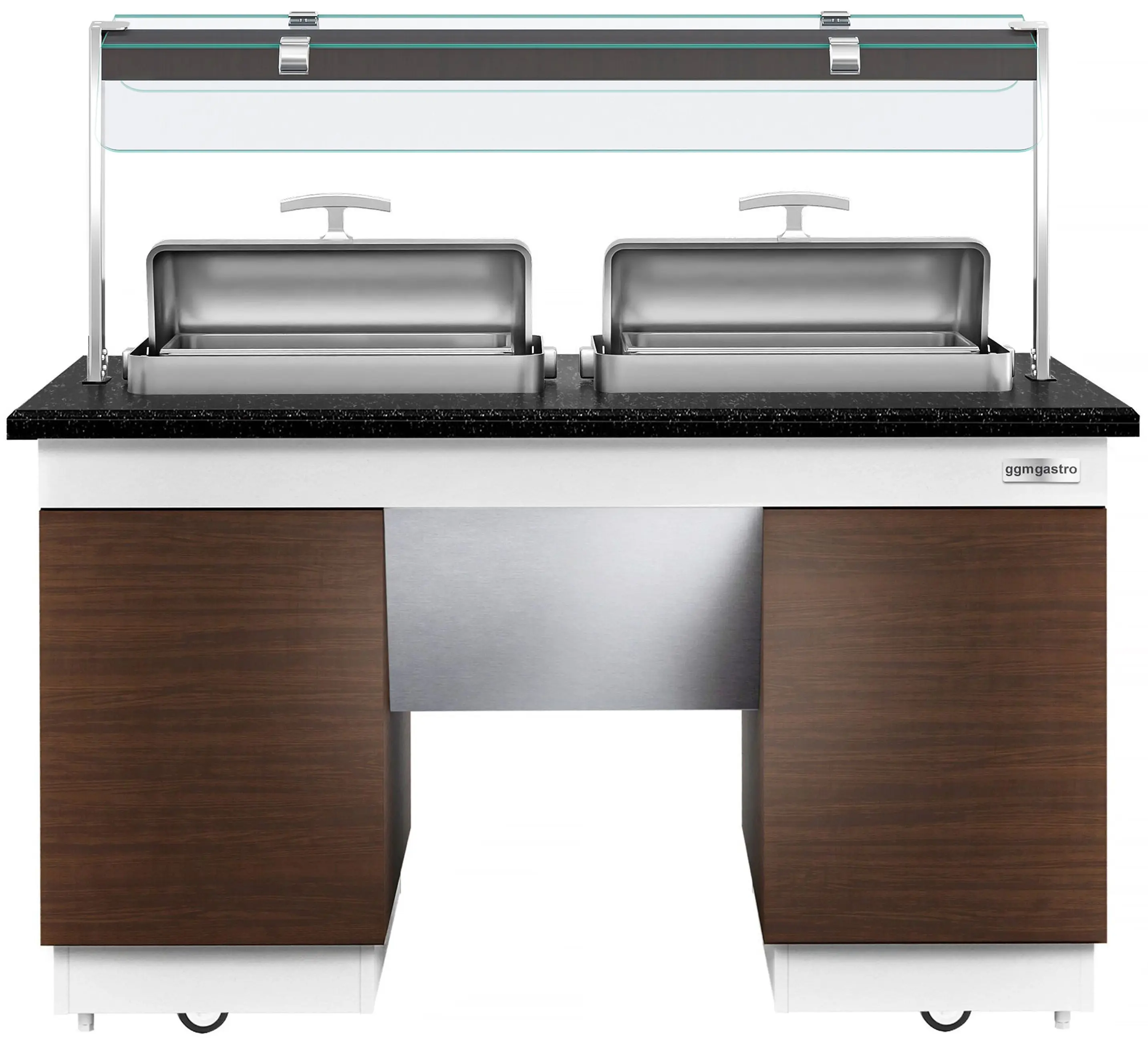 Bufet cald GGM Gastro Dublin WBIN1611 (Brown/Black) - 4