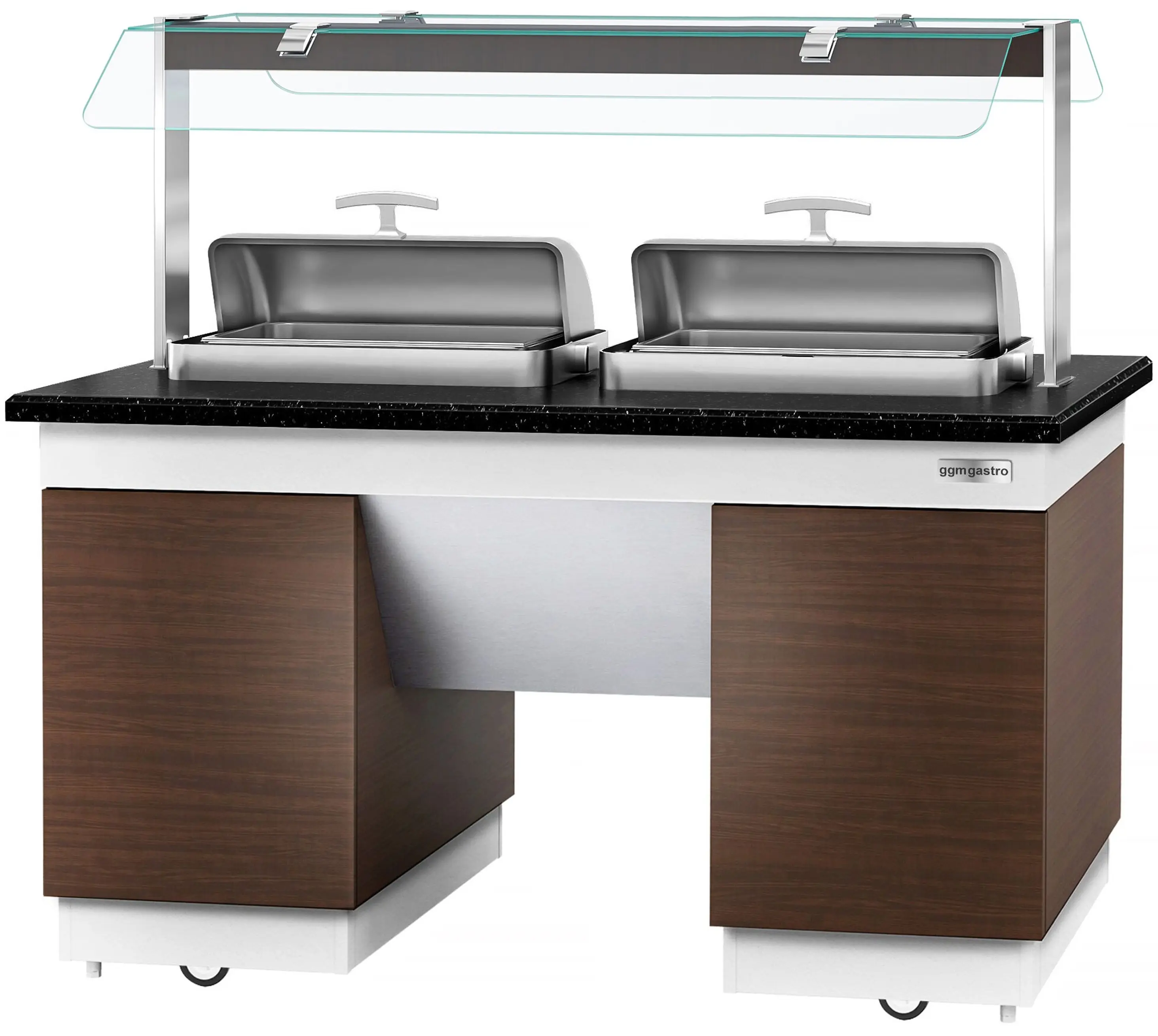 Bufet cald GGM Gastro Dublin WBIN1611 (Brown/Black) - 5