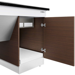 Bufet cald GGM Gastro Dublin WBIN1611 (Brown/Black) Thumb