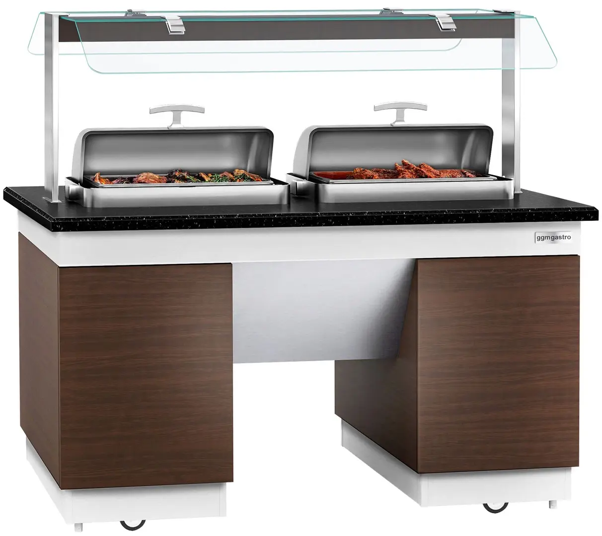 Bufet cald GGM Gastro Dublin WBIN1611 (Brown/Black)