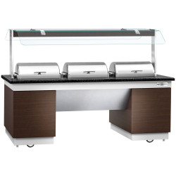 Bufet cald GGM Gastro Dublin WBIN2011 (Brown/Black) Thumb
