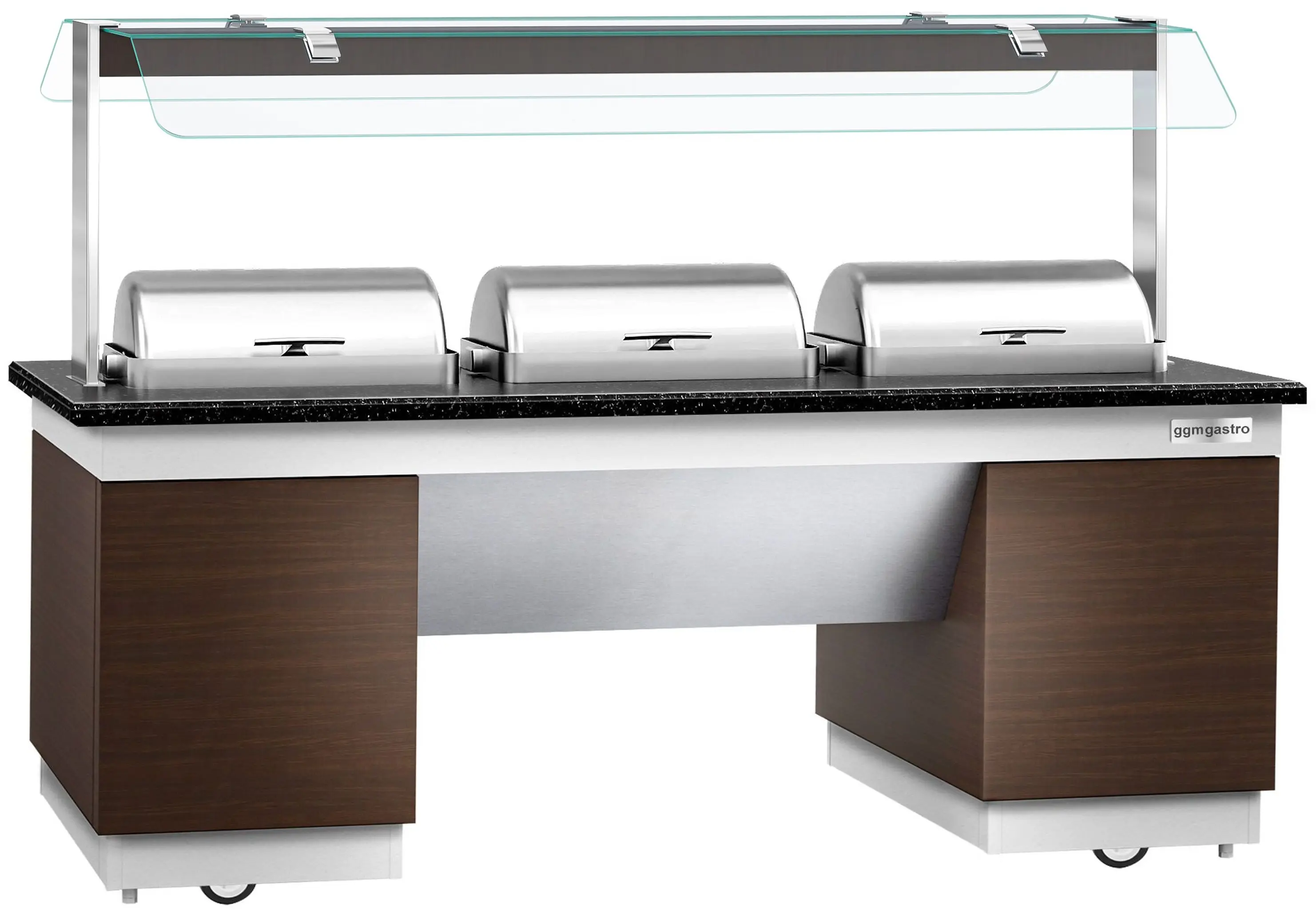 Bufet cald GGM Gastro Dublin WBIN2011 (Brown/Black) - 2