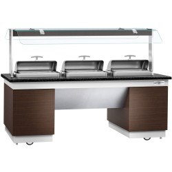 Bufet cald GGM Gastro Dublin WBIN2011 (Brown/Black) Thumb