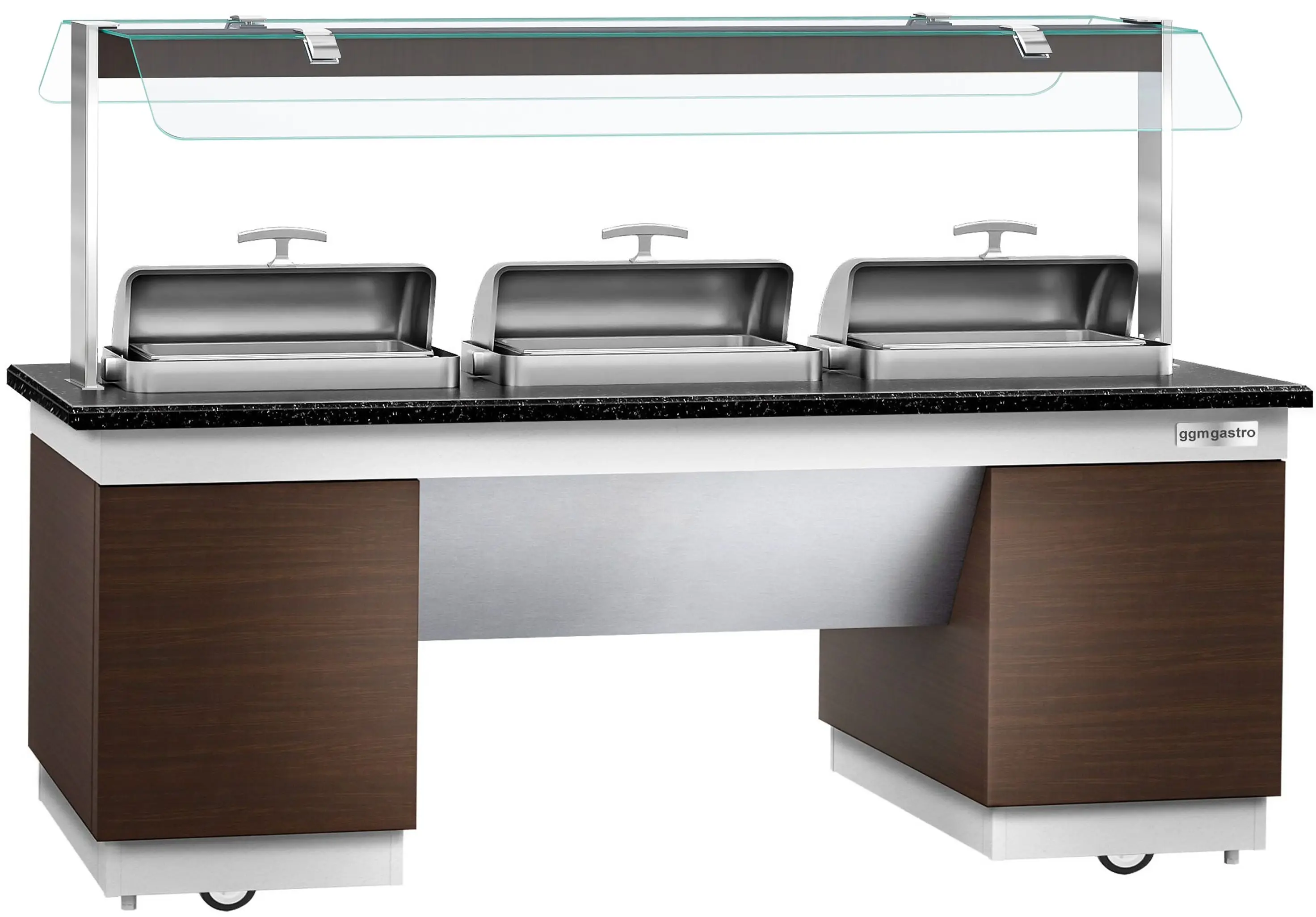 Bufet cald GGM Gastro Dublin WBIN2011 (Brown/Black) - 3