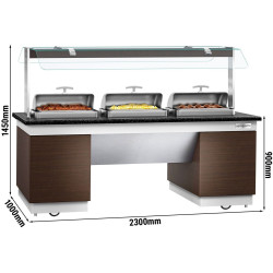 Bufet cald GGM Gastro Dublin WBIN2011 (Brown/Black) Thumb