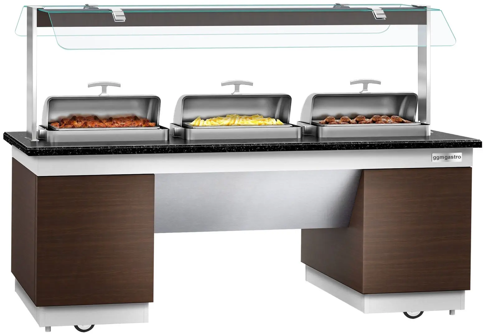 Bufet cald GGM Gastro Dublin WBIN2011 (Brown/Black)
