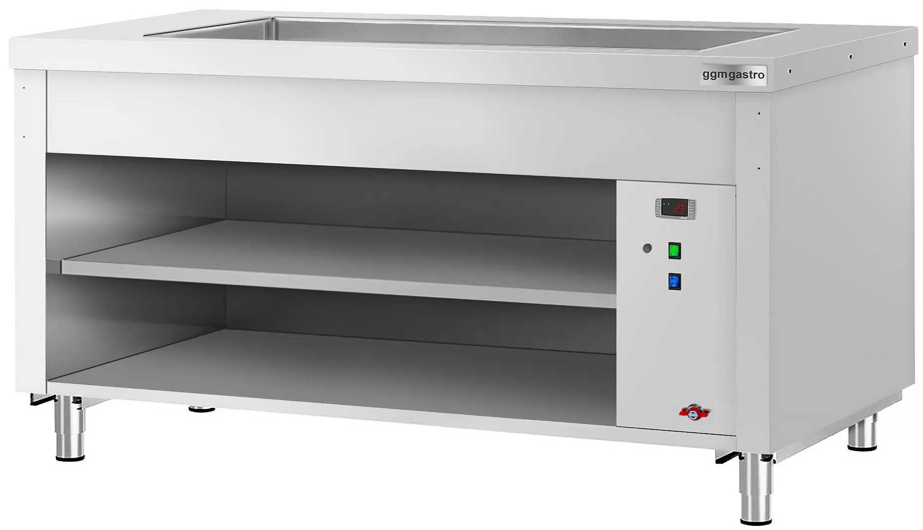 Bufet cald GGM Gastro Kopenhagen BVI800-BM4-N (Inox)