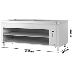 Bufet cald GGM Gastro Kopenhagen BVI800-BM6-N (Inox) Thumb