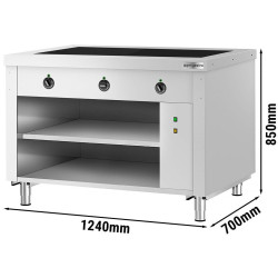 Bufet cald GGM Gastro Kopenhagen BVI800-WP3-N (Inox) Thumb