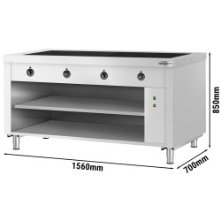Bufet cald GGM Gastro Kopenhagen BVI800-WP4-N (Inox) Thumb