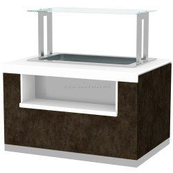 Тепловой буфет GGM Gastro Praga BVI1000-BM2N (Brown/White)