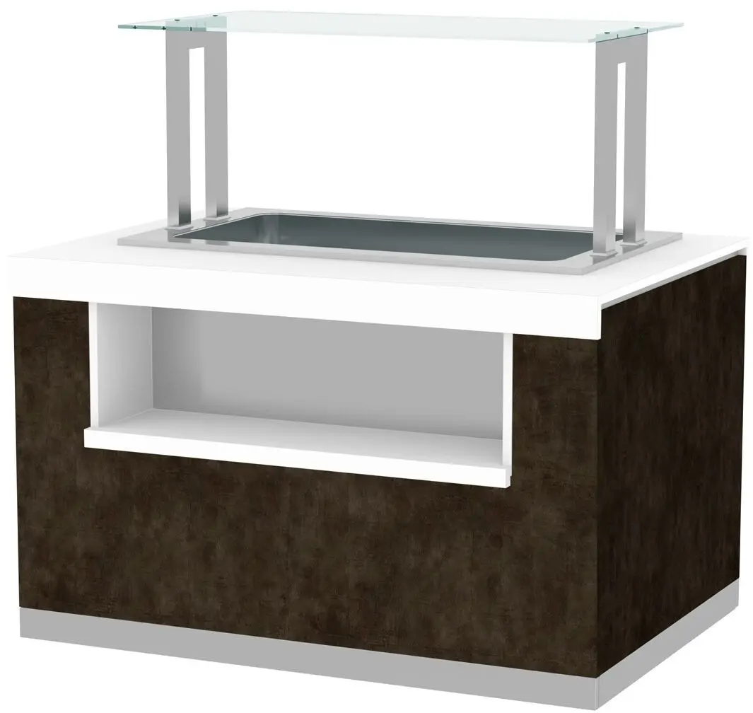 Тепловой буфет GGM Gastro Praga BVI1000-BM2N (Brown/White)